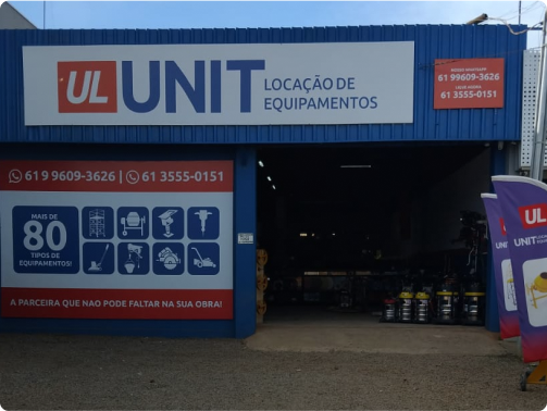 Compactador de solo disponível para aluguel em Brasília na Unit